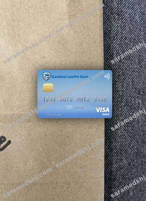 Lesotho Standard Lesotho Bank visa debit card photolook front